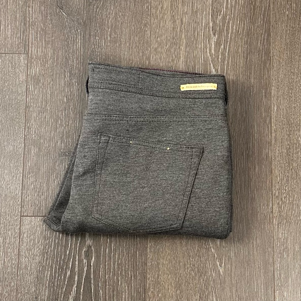 Anthro Pilcro and The Letterpress Thick Ponte‎ Serif Skinny Pants Sz 31